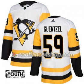 Adidas Maillot de Hockey Pittsburgh Penguins Jake Guentzel 59 2017-2018 Blanc Authentic - Enfant
